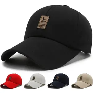 Men's new spring and autumn baseball cap, canvas duckbill cap, wholesale outdoor wide-brimmed hat, all-season casual hat