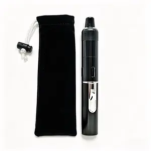 Portable Pen Shaped Torch Lighter Windproof Refillable Butane Lighter Safety Lock Design Multipurpose Lighter No Gas for Kitchen Camping Hiking BBQ Grill Candle Lighting