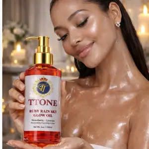TINA TONER TTONE Coco & Ruby Rain  Set  glowing oil. 6 oz  His & Hers Glow  lux fragrance oil
