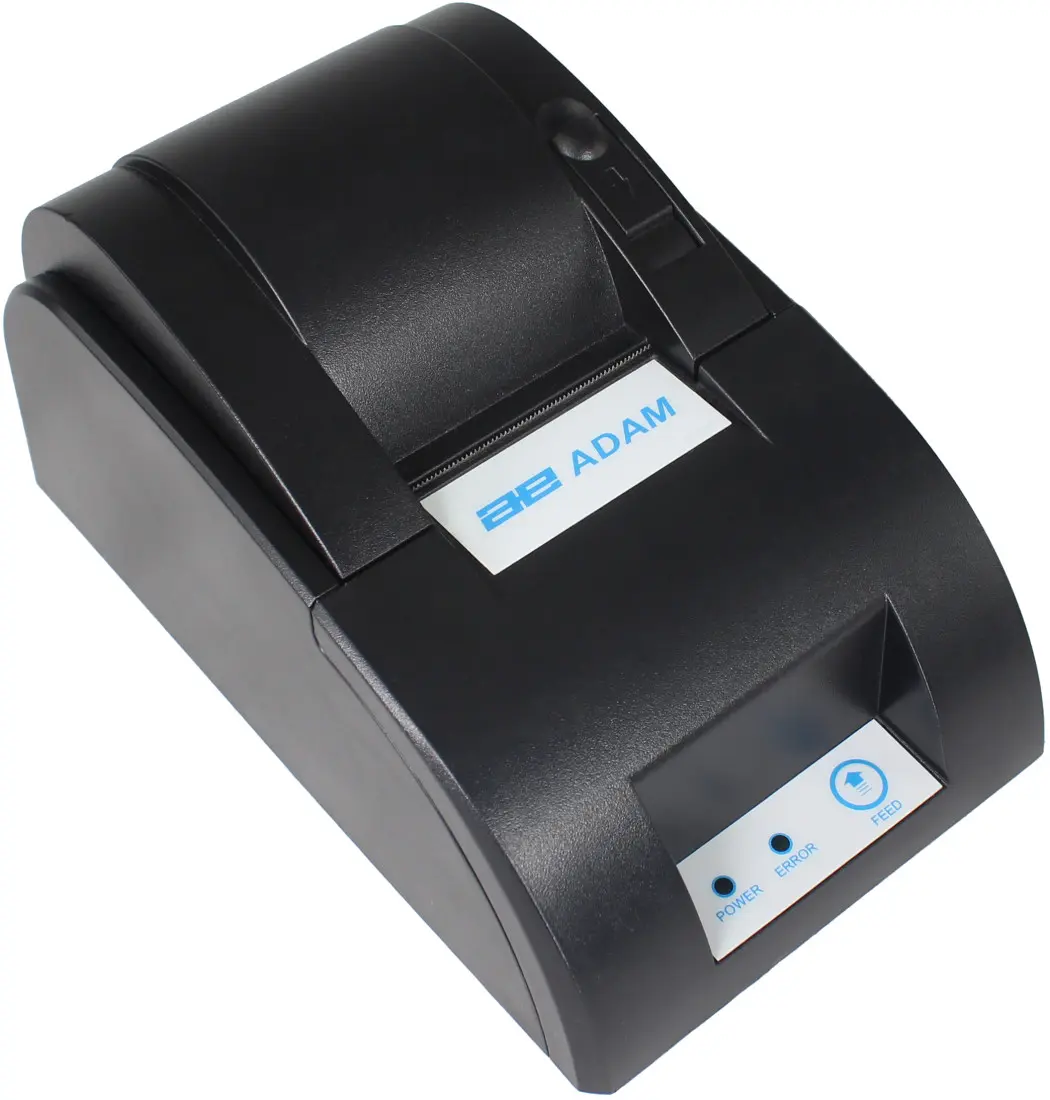 Adam Equipment ATP2 Thermal Label Printer (Model 112001577) - 4.7" x 7.8" x 4.0", Absolute Position, Line Feed, Carriage Return, Efficient Compact Device for Scales & Balances, Default RS-232 Interface, Real-Time Printing