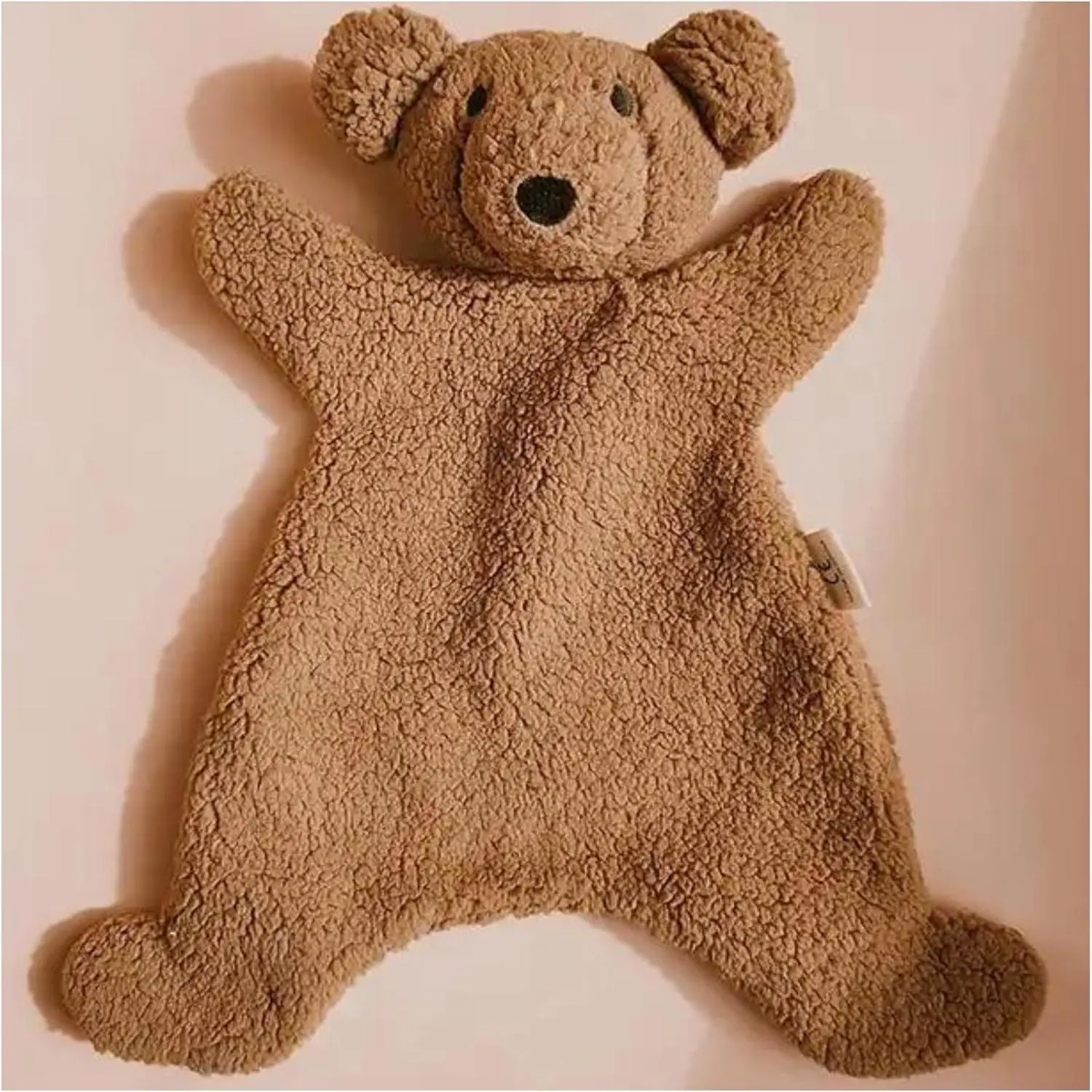 Teddy Bear Lovey Comter Toy  Babies, Snuggle Toy Baby Girl & Boy, Nursery Soft Little Lovie  Newborns and up, Cuddly Plush Security Blanket Infants 0-6 Months, 12inch (Brown Bear)