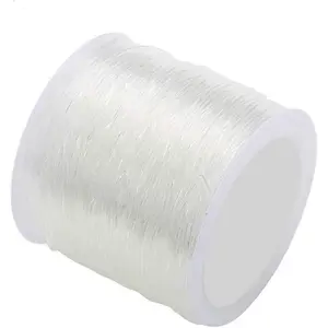 PLESIU 0.8mm Clear Elastic Cord, Elastic Stretch Thread for  Beading String and DIY Bracelet Necklace,Making,100m/Roll (0.8mm)