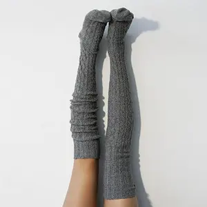 Thigh High Socks Over Knee Socks Cotton Thigh High Knit Boot Stockings