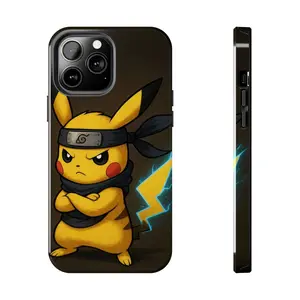 Pikachu Yellow Lightning Ninja Phone Case | Anime Inspired Shinobi Mouse Cover | Shockproof Case Compatible with iPhone 7, 8, X, 11, 12, 13, 14, 15, 16 17 & Samsung Galaxy S21, S22, S23 & S24 S25 series