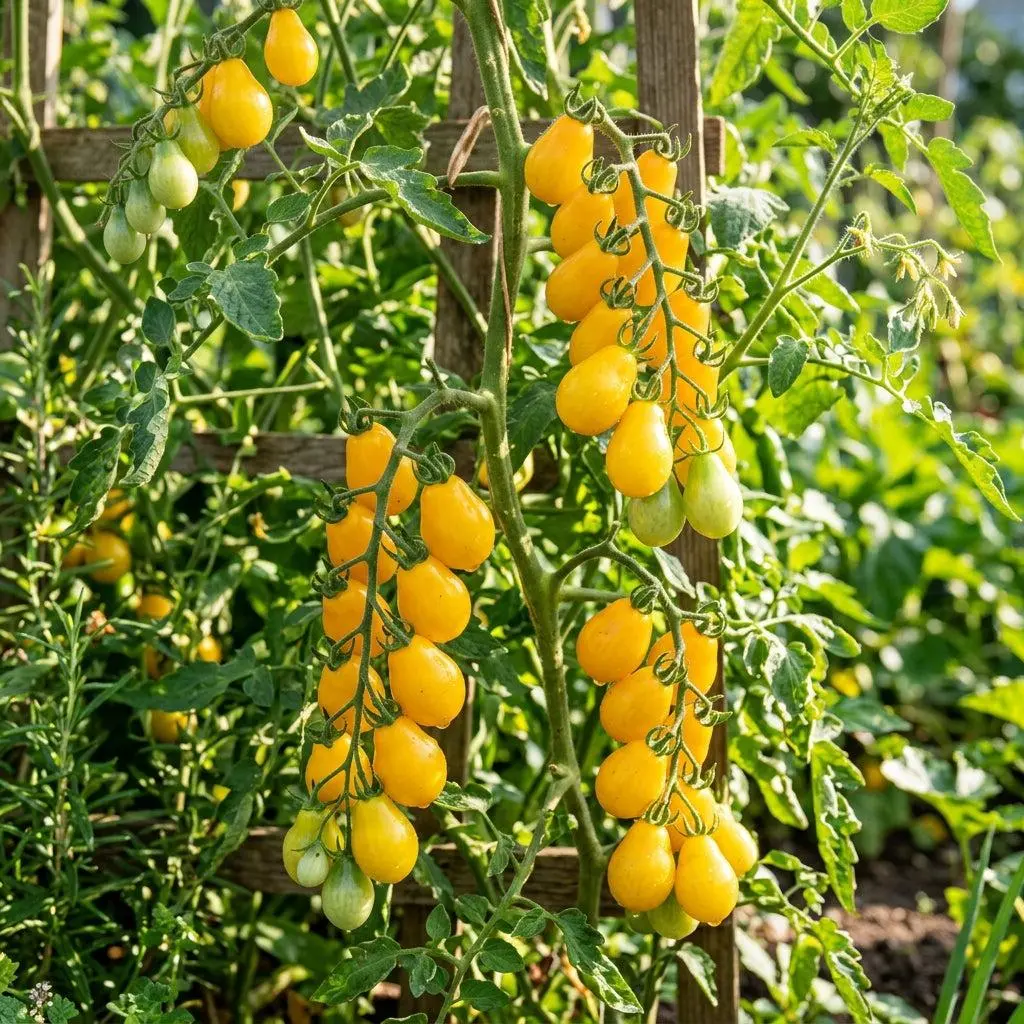 100 Yellow Pear Tomato Seeds for Planting - Sweet Heirloom Vegetable Seeds for Home Garden