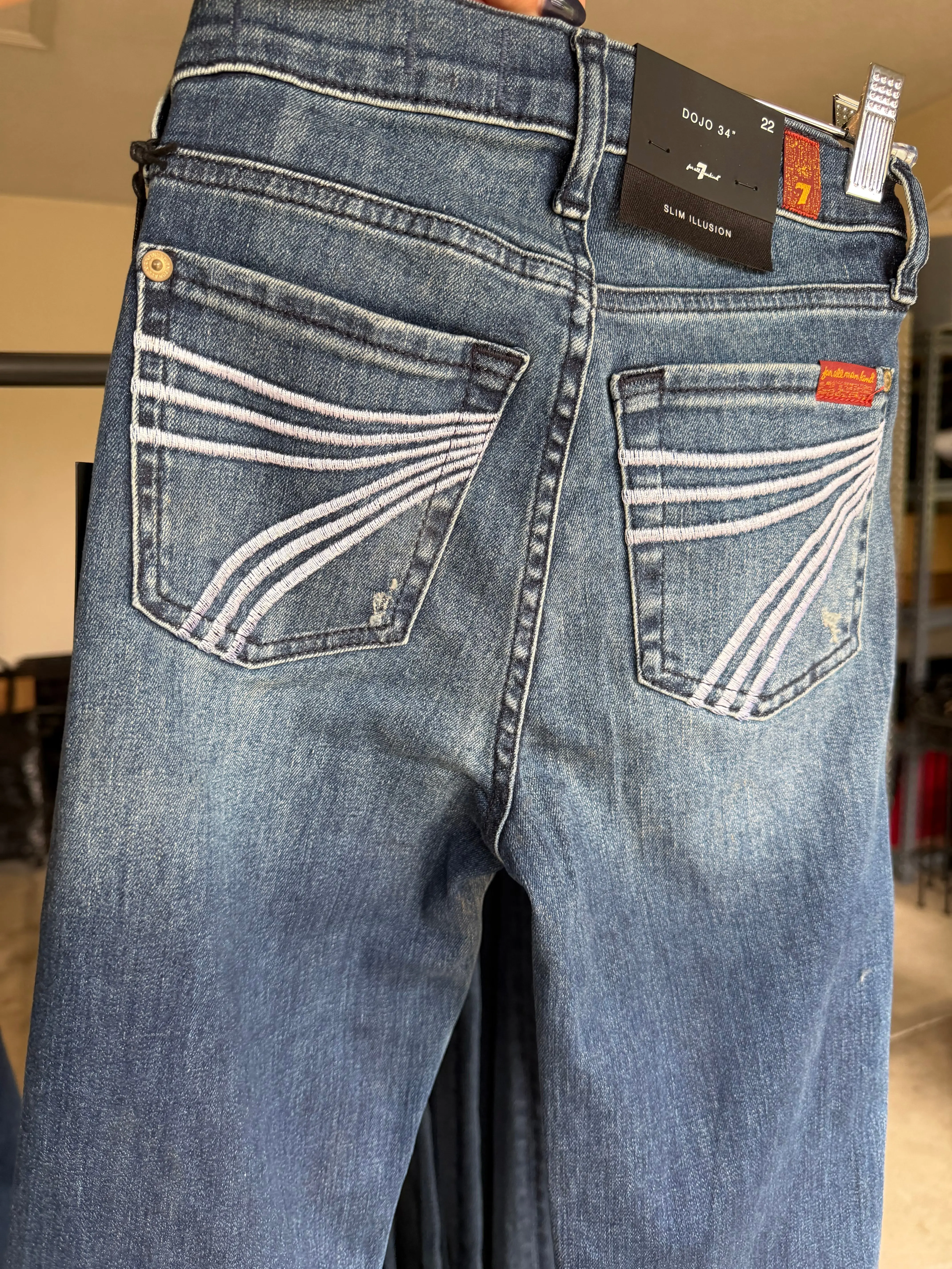 7 FOR ALL MANKIND DOJO JEANS  - Lake blue