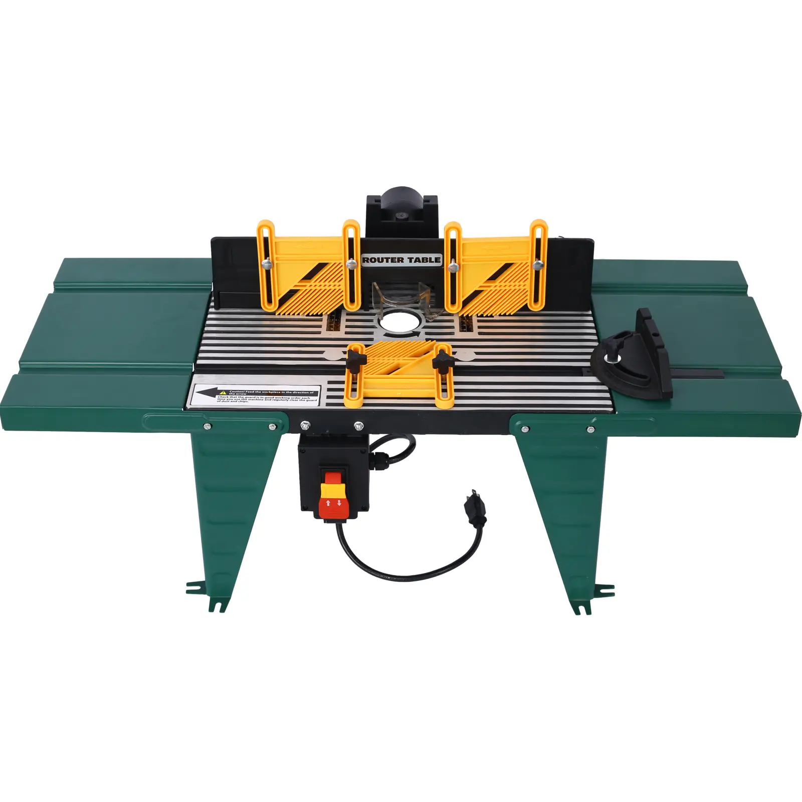 DONEXT Heavy Duty Portable Electric Benchtop Router Table - 200W Industrial Motor (200W & Above), 6-Inch Base Plate Diameter, Aluminum Alloy & Steel Build, Extension Tables, Precise Miter Gauge, Retractable Guard for Large Woodworking Projects
