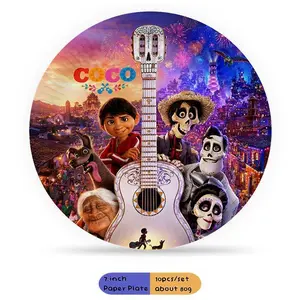 Cartoon Musical Coco Theme Party Supplies Girls Birthday Party DecorationDisposable Party Pack Various combinations of choice