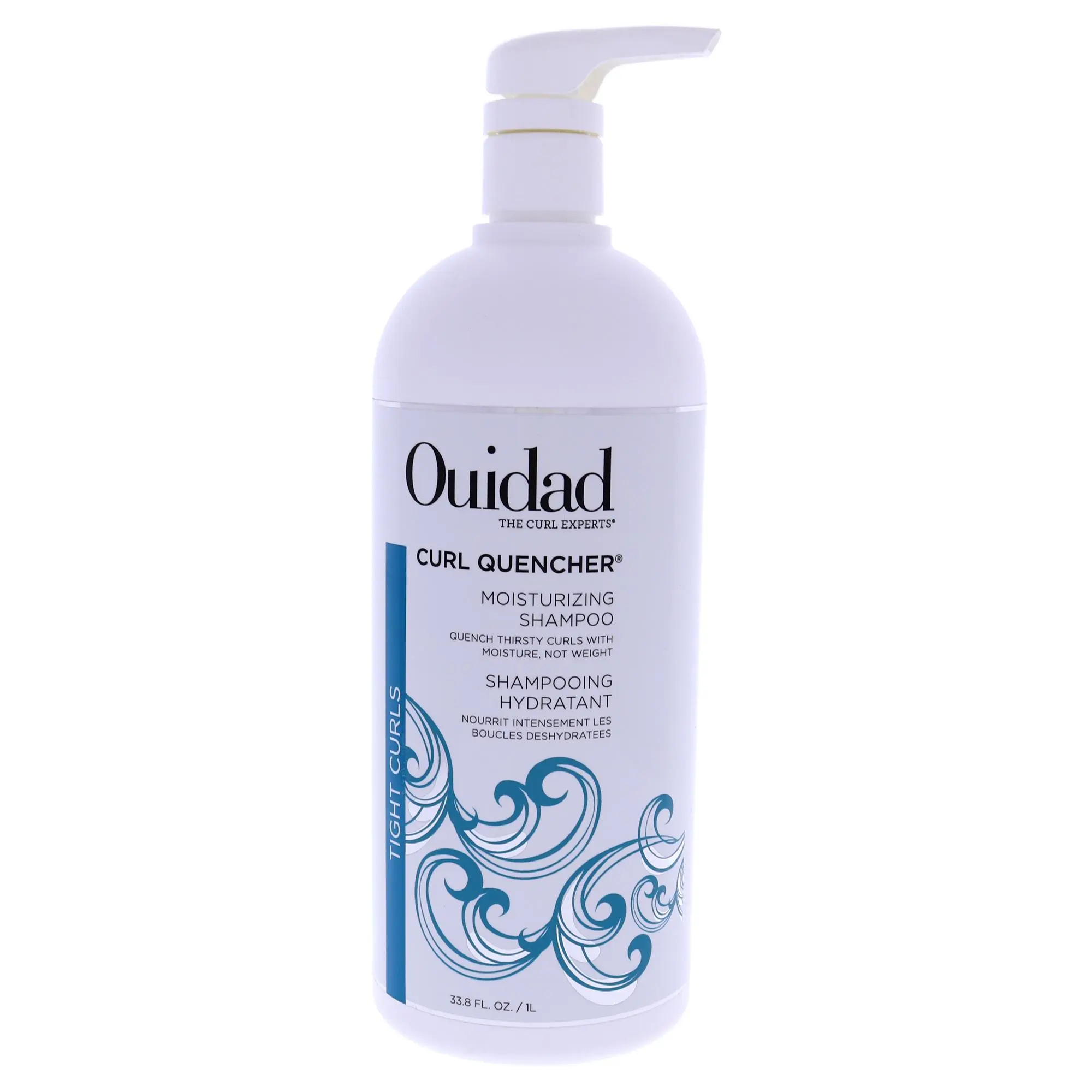 Ouidad Curl Quencher Hydrating Moisturizer Shampoo, Unisex Hair Care Product - 33.8 fl oz, Quenching