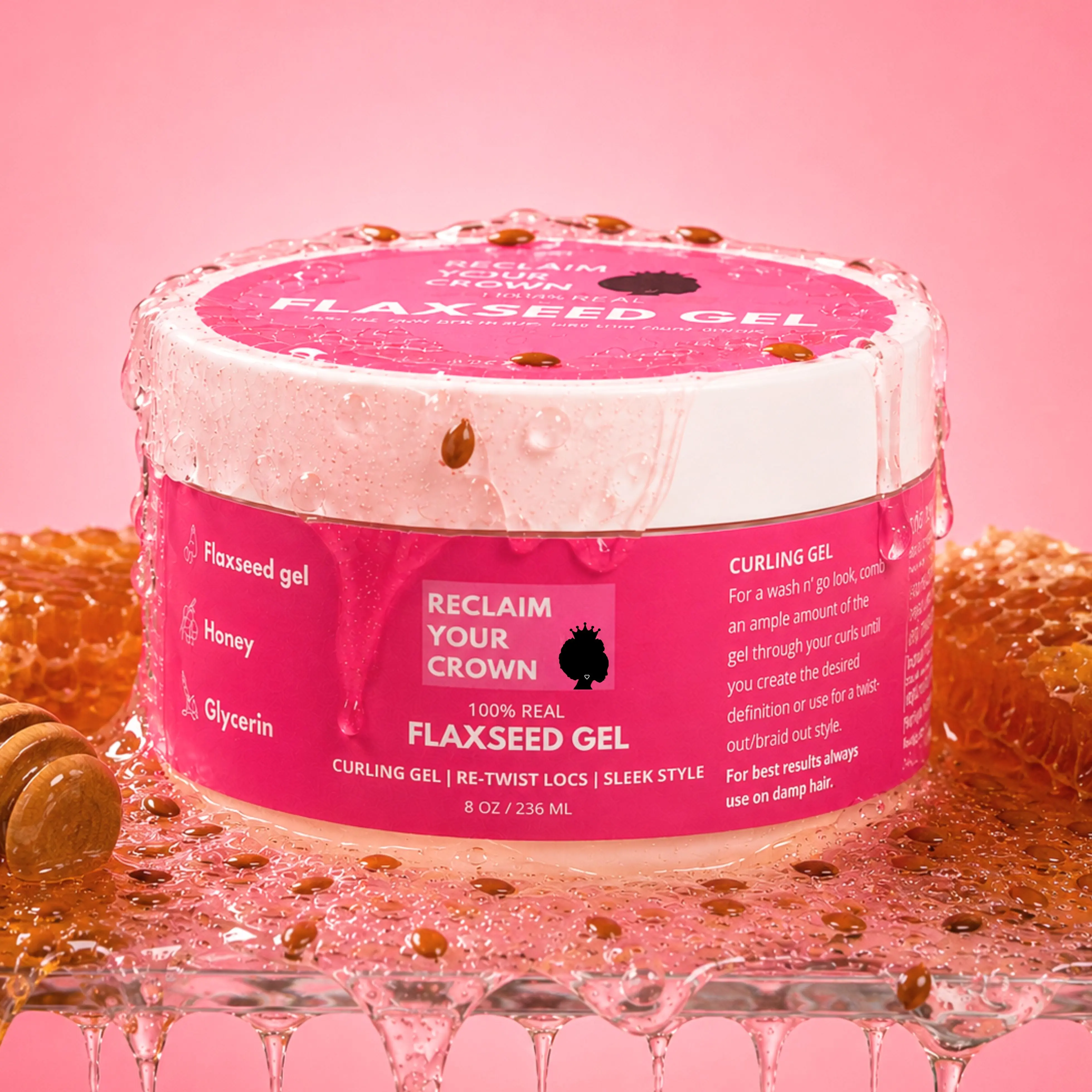Unscented 100% Real Flaxseed Gel