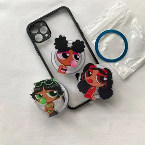 Powerful Girls Kindle Grip, Cute Cartoon Style Phone Grip With Bold Colors, Strong Hold And Built-In Stand For Easy Viewing Anywhere, Gift For Her