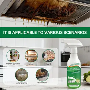 No-Scrub Enzyme Kitchen Grease Buster Spray (300ml) - Fast-Acting Degreaser, Deep Stain Remover, All Purpose Cleaner for Stove & Hood