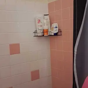 Adhesive Pads Wall-Mounted Bathroom Storage Rack, Shower Caddy Shelf, Bathroom Organizer for Shampoo, Toner & Cosmetics