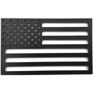 3D Hollow American Flag Car Decal - Patriotic Side Badge, Personalized Emblems, Truck Stickers, Car Accessories, Exterior Add-Ons for Vehicles