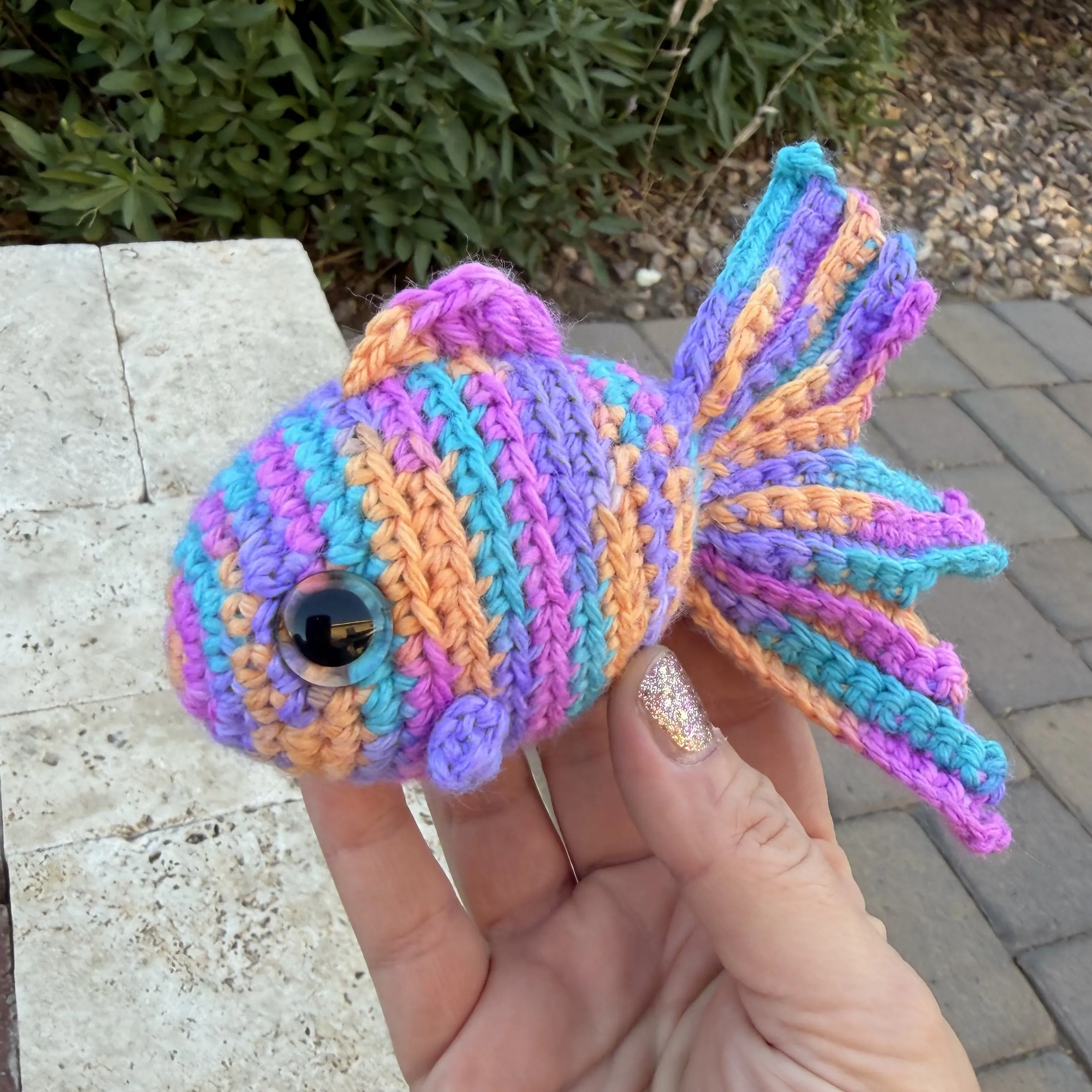 Pixie A Handmade Crochet Fish
