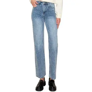 High Rise Bling Straight Jean