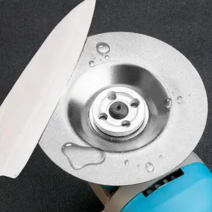 Industrial Grade Steel Grinding Wheel, Fine Grit, Compatible with Bench Grinder, for Sharpening Knives and Tools