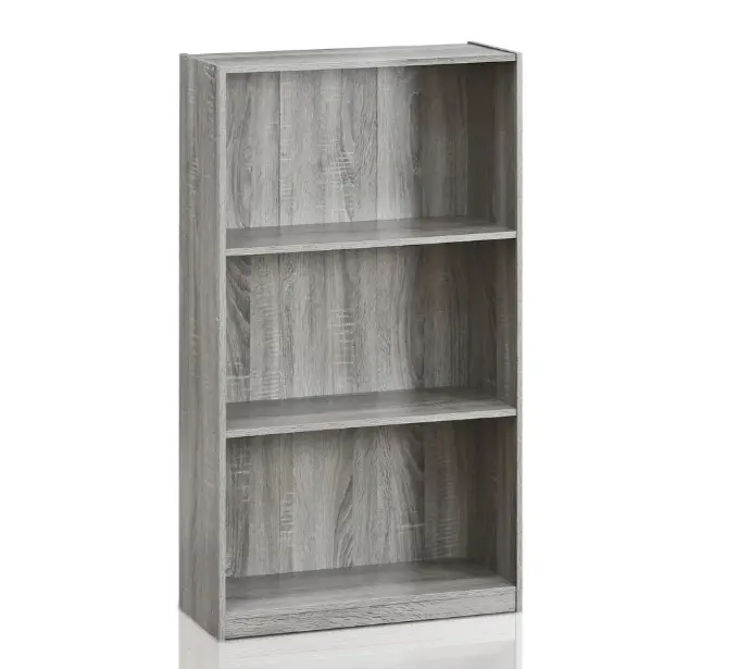 Basic 3-Tier Bookcase Storage Shelves