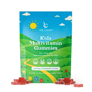 Halal Certified Kids Multivitamin Gummies - Sugar Free, Easy Digestion & High Absorption - Packed with Essential Nutrients, Folate & Biotin for Energy, Growth, and Wellness - Tasty 60 ct Gummy