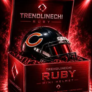 Mini Helmet RUBY , Main Break, PYT,Sweet 16!  all buyers get a Sports Card!