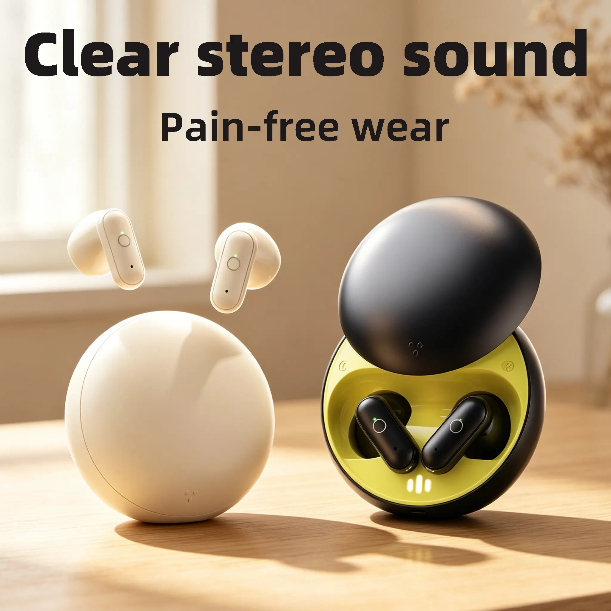 Ultra-Tiny Wireless Sleep Earbuds - Ultra-Light, No Foreign Body Sensation, Pain-Free Long Wear, Fits All Sleeping Positions, No Ear Pressure for Side Rest, Stable Long Battery Life, Bluetooth Earplugs for Travel & White Noise Ambient Sound Blocking