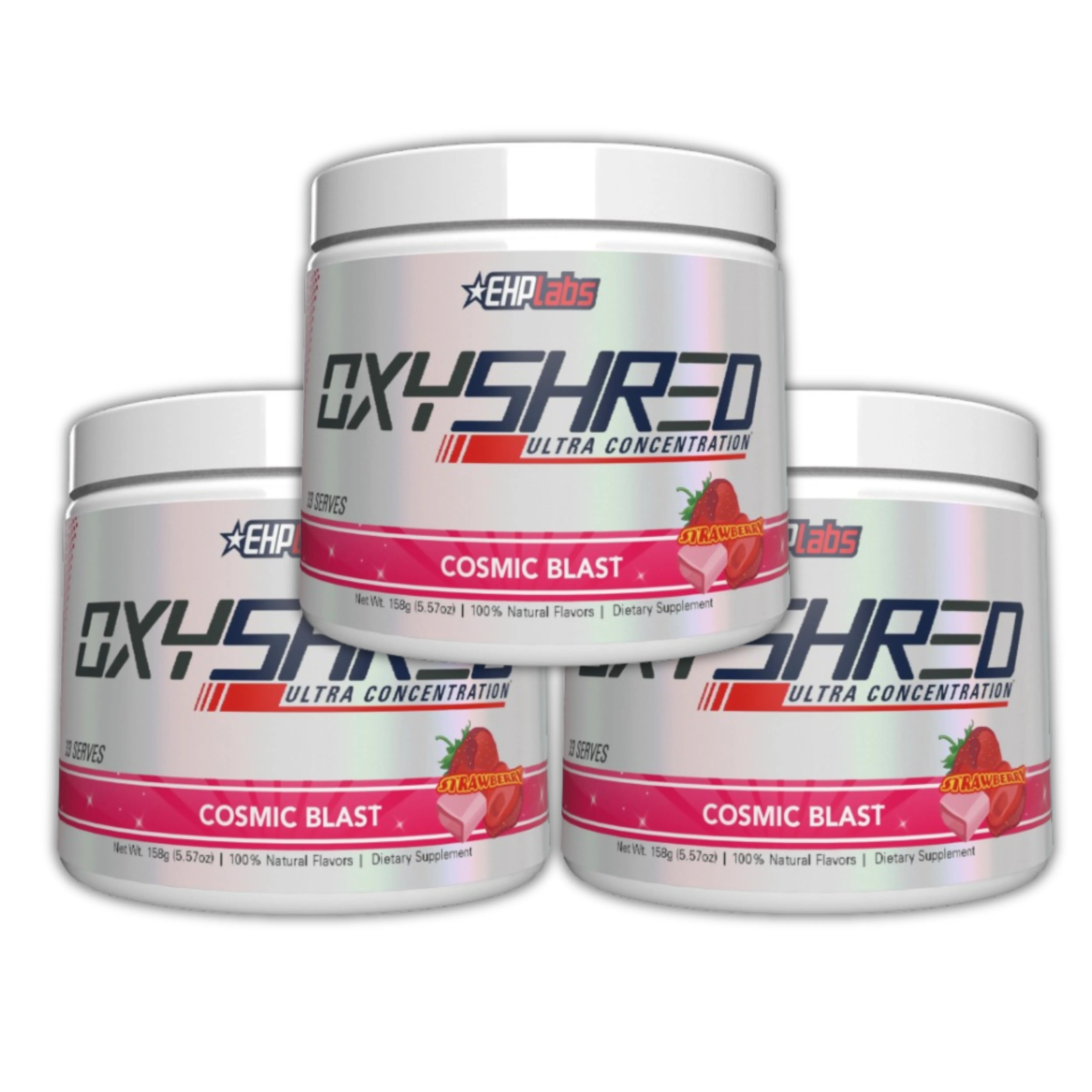 OxyShred Ultra Energy Powder 3-Pack | 3 x 33 Serves | Pre-Workout Drink Mix | Sugar Free Energy & Focus Support | Bulk Value for Consistent Training