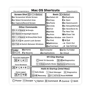 Clear M1 M2 & Intel MacBook Pro Mac OS Keyboard Shortcut Waterproof--=%2=- Vinyl=%2=----=%2=- Sticker=%2=----=%2=- vinyl=%2=----=%2=- sticker=%2=-- vinyl sticker