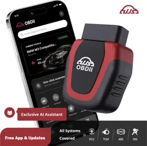 UJS Rocco Pro All Systems Car Scanner, AI Mechanic, Check Engine Light, Check VIN, DTC Explanations, Buy Used Vehicle, I/M Readiness, Transmission Codes, Car Inspection, Dealerships, Free App & Updates, 2-Year Warranty