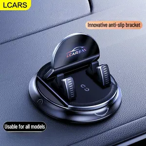 New Car Phone Holder Navigation Dashboard Mount, Cell Phone Car Mount, Sticky Suction Cup Fixed Support, Anti-Slip Pad, Stable Shockproof Control Panel, 360° Rotation, Car Cellphone Mount