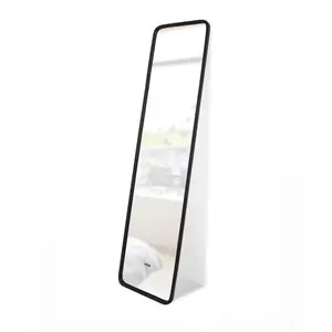 Umbra Hub Leaning Mirror, Full-Length Wall-Mounted or Leaning Mirror with Modern Rubber Frame Decor Lightweight