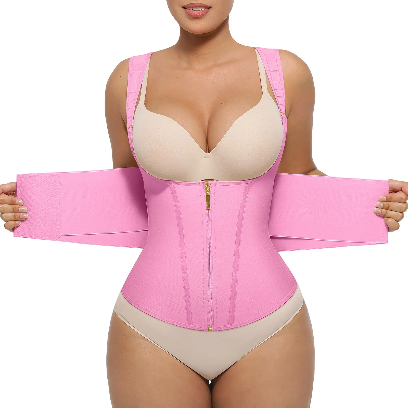 FeelinGirl #Live Plus Size Waist Trainer OutdoorFun Vest Womenswear Comfort Straps matt waist Spandex Day Waist Trainer Everyday Belts