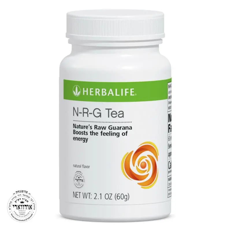 Herbalife N-R-G Tea 2.1 Oz Canister Instant Tea Mix Hot or Iced Tea Drink Instant Beverage Mix Tea Powder Daily Routine Beverage Caffeinated Tea Drink Refreshing Tea Mix Portable Canister Drink Mix Herbal Tea Beverage