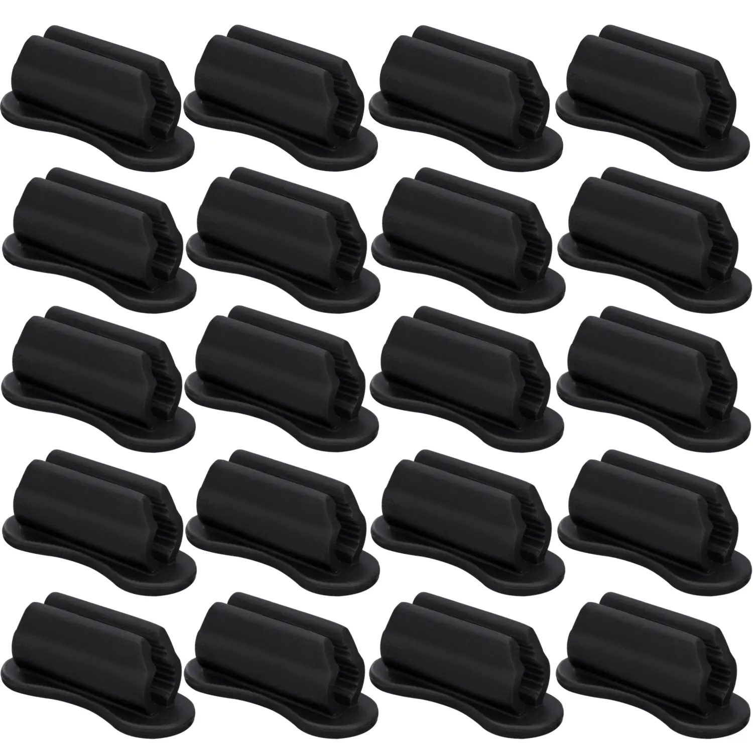 20PCS Adhesive Pencil Holders for Desk - Silicone Pen Holder - Flexible Pencil Holder for Office Essentials Accessories and Teacher Supplies