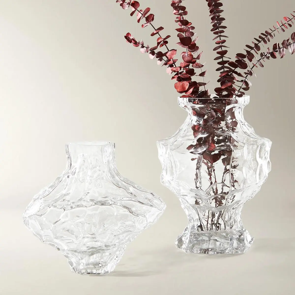 Z Gallerie Mari Smooth Glass Decorative Vase Light Ornaments Clear Large Modern Plant Vase Flower Vase Vase Set Minimalist Vase