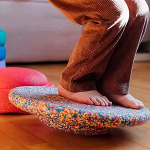 Colorful Epp Balance Board, Non-Slip Camo Rainbow Design, Ideal for Balance Coordination & Focus Enhancement, Perfect for Home Gym Use, Home Training Equipment, Home Workout Equipment