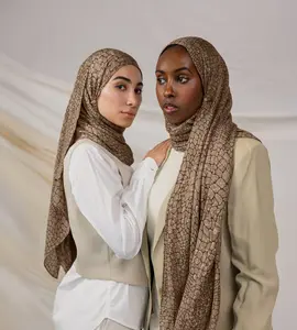 VELA Crocodile Print Modal Hijab