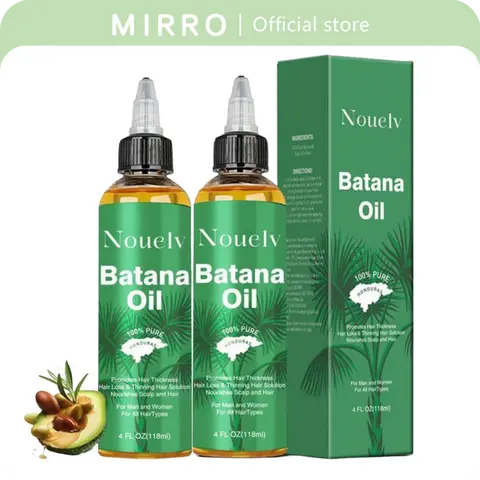Batana Oil for Hair Growth - Dr. Sebi Organic Raw Cold-Pressed Honduras Oil, 4 fl oz Unisex Alcohol-Free Moisturizer for All Hair Types, Scalp Nourishment, Frizz Control, DIY Mask Treatment