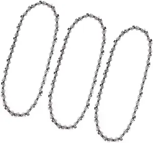 3 Pack 12 Inch Chainsaw Chains 3/8 LP Pitch .050" Gauge 45 Drive Link Low-Kickback Compatible with Craftsman,McCulloch,Greenworks,Earthwise,Poulan,Remington,Echo,Ryobi,Makita,and more