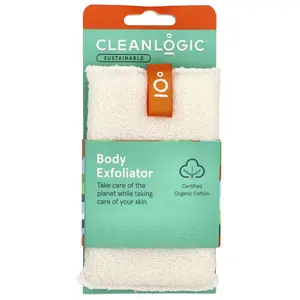 Cleanlogic Sustainable, Body Exfoliator, White, 1 Count