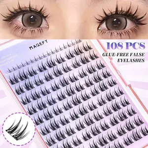 Individual False Eyelashes, Mixed Length C/D/J Curl Eyelash Extensions, Self Grafting Curl Eyelashes, Eye Makeup Enhancement False Eyelashes, Cosmetic, False Eyelash Set