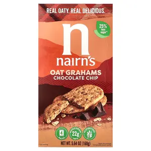 Nairn's Oat Grahams, Chocolate Chip, 4 Packs, 5.64 oz (160 g)