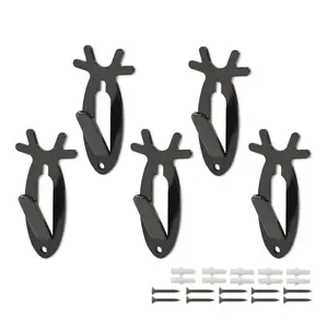 3/5/6/10 Pcs European Mount Skull Wall Hanger Hook Deer Antelope Antler Mount Bracket,Wall Hooks Decor