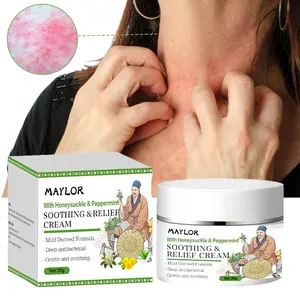 MAYLOR Soothing Moisture Cream for Sensitive & Dry Skin, Fragrance-Free DailyHydrating Lotion, Non-Greasy Formula, 1.06 oz