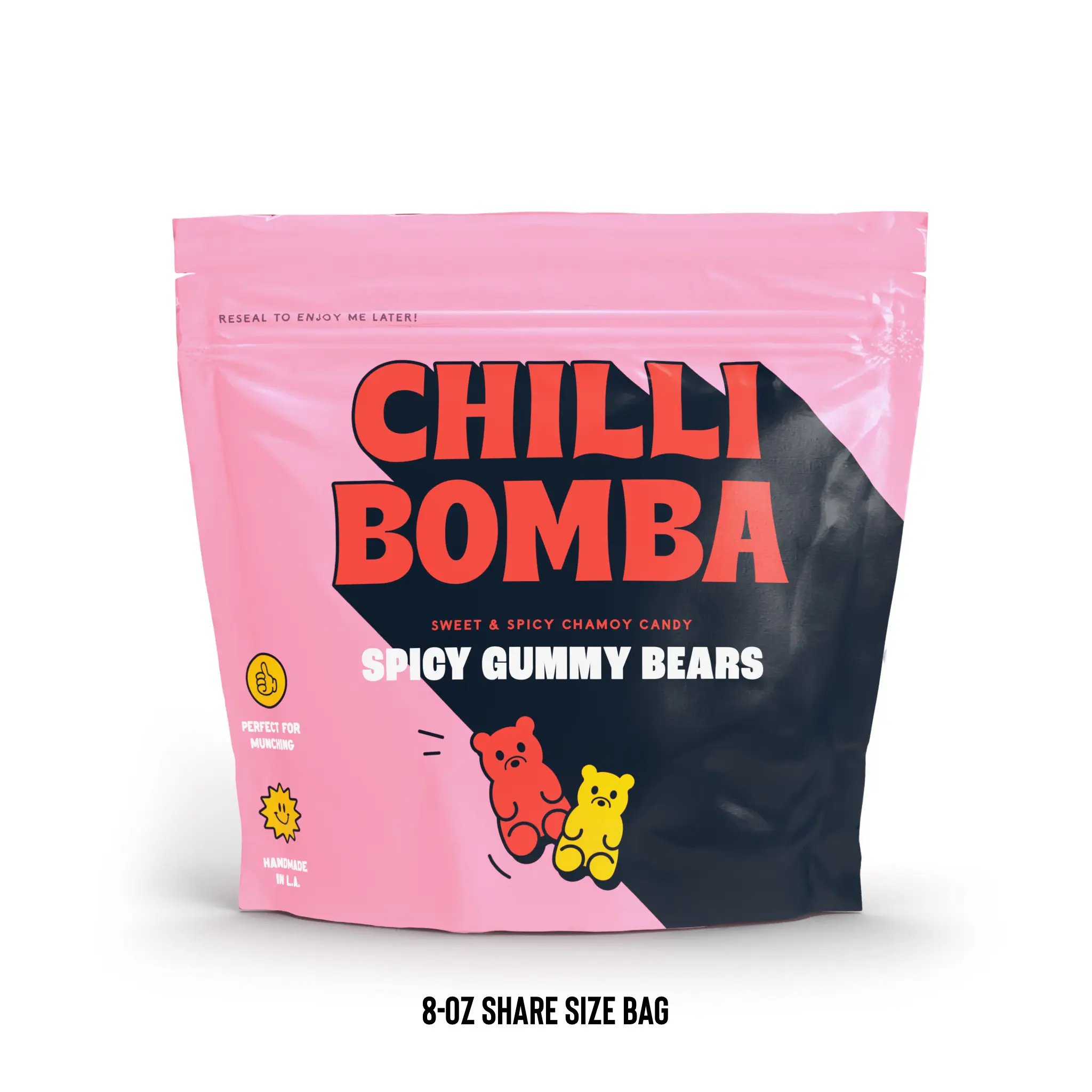 Spicy Gummy Bears 8oz - Chilli Bomba Chamoy Candy (Halal, Gluten Free)