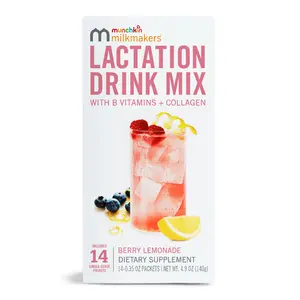 Munchkin Milkmakers Lactation Drink Mix, Berry Lemonade, 14ct