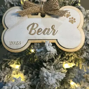 Dog bone Personalized ornament
