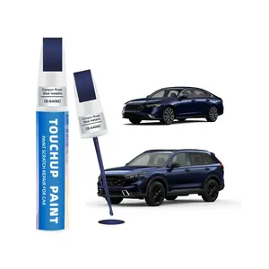 Canyon River Blue Metallic(B-640M) Touch Up Paint for Honda 2-in-1 Car Scratch Repair Pen for Rock Chips, Door Scratches & Paint Nicks Exact Color Match Quick Dry DIY Fix for Civic Accord CR-V