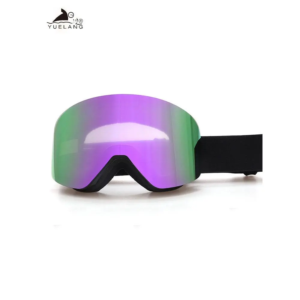 Magnetic Ski Goggles Column Ski Glasses Anti-fog Large Frame HD Ski Goggles Snowmobile Skiing Skating