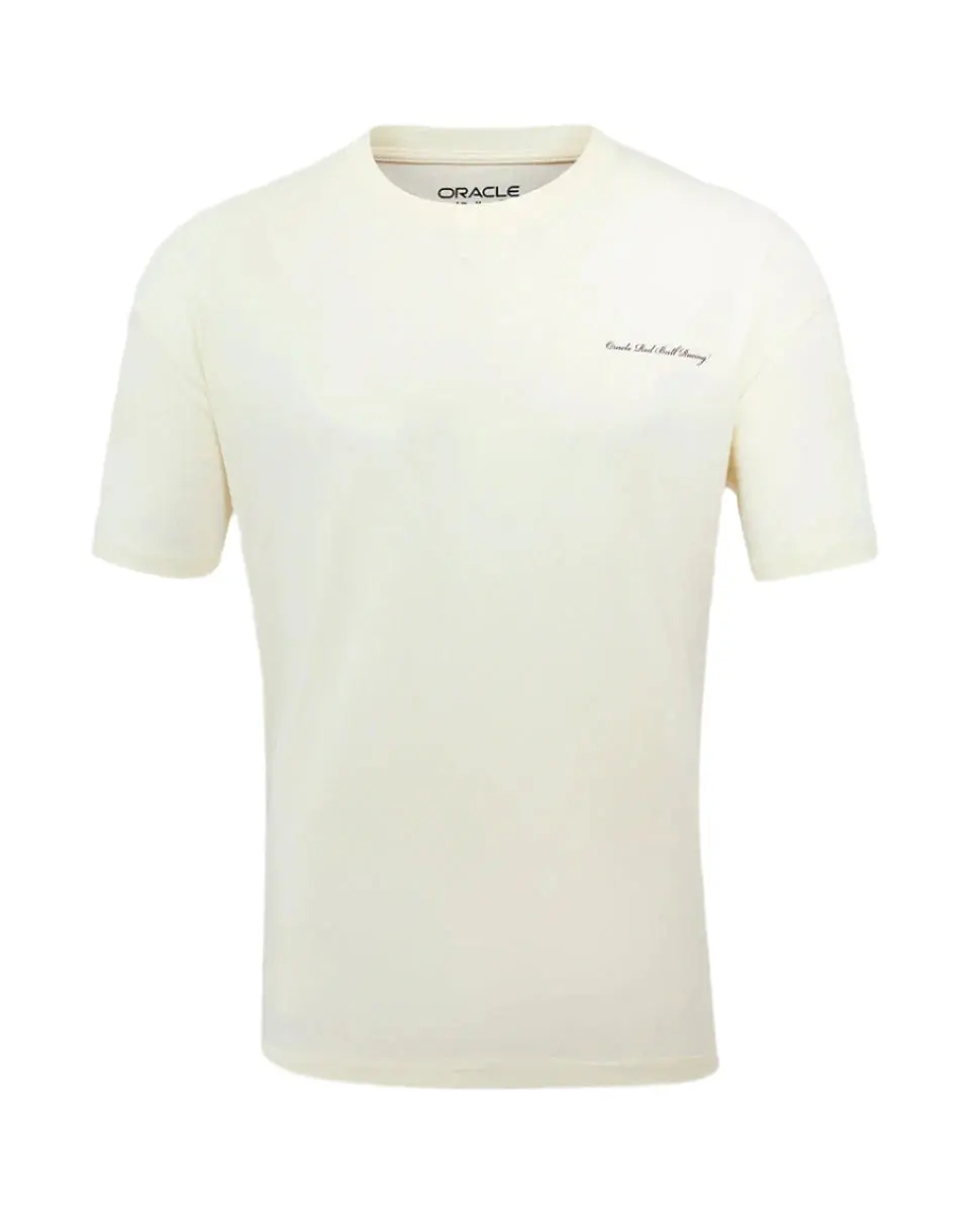 Red Bull Racing F1 Heritage Script T-Shirt - Egret