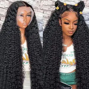 Bling Hiar 30 32 Inch Deep Wave Water wave Frontal Wigs hd lace wig 13x6 human hair Curly Wig For Women choice Pre Plucked #NovaTopFinds